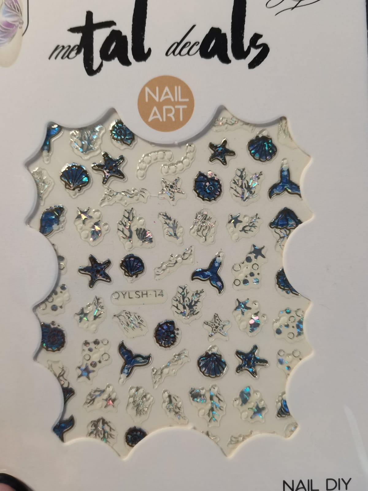 3D Nail Art Holographic Sticker