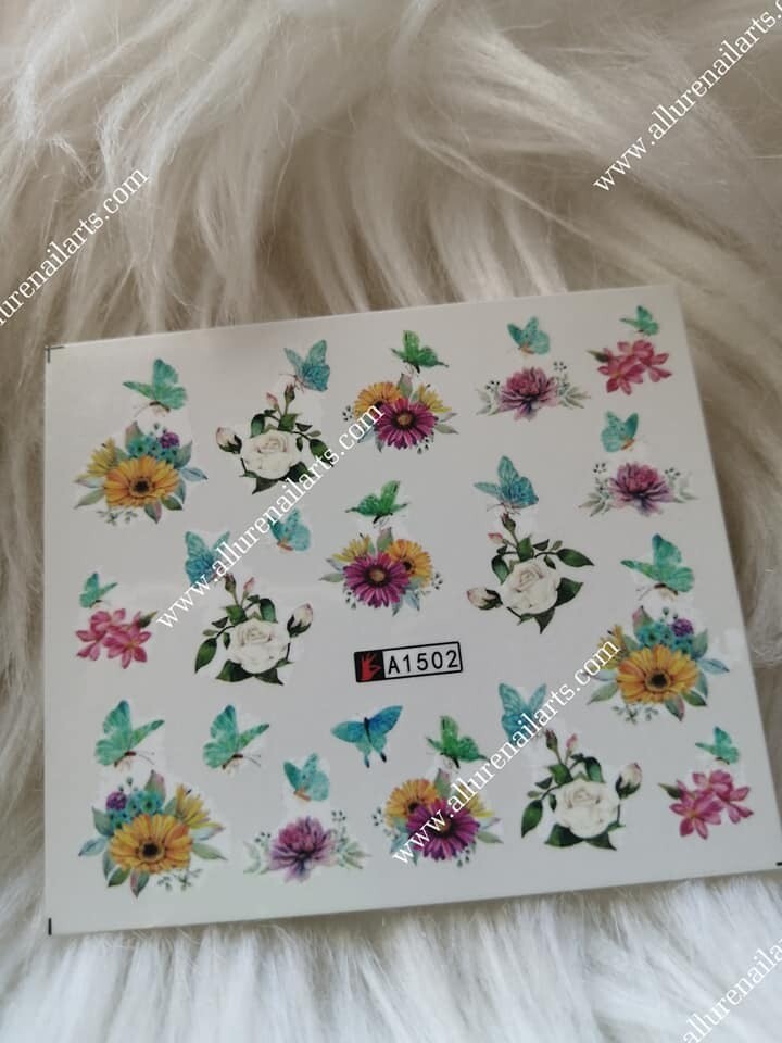 Flower Nail Decal