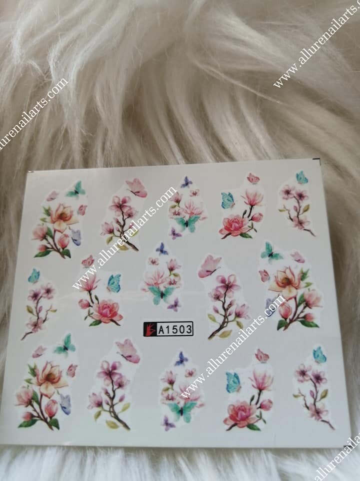Flower Nail Decal