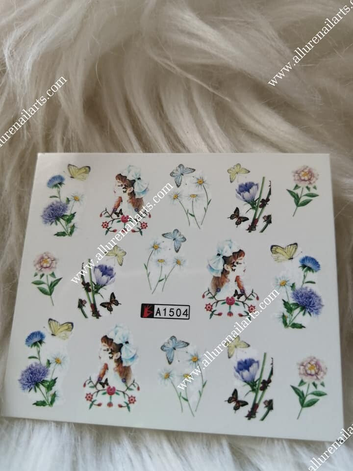 Flower Nail Decal