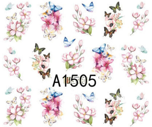 Flower Nail Decal A1505