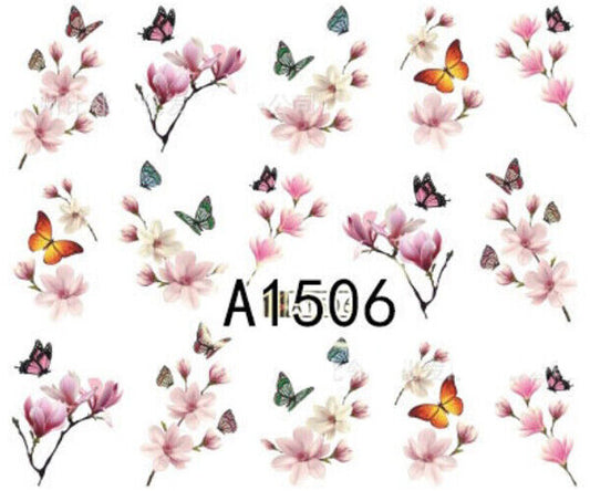 Flower Nail Decal A1506