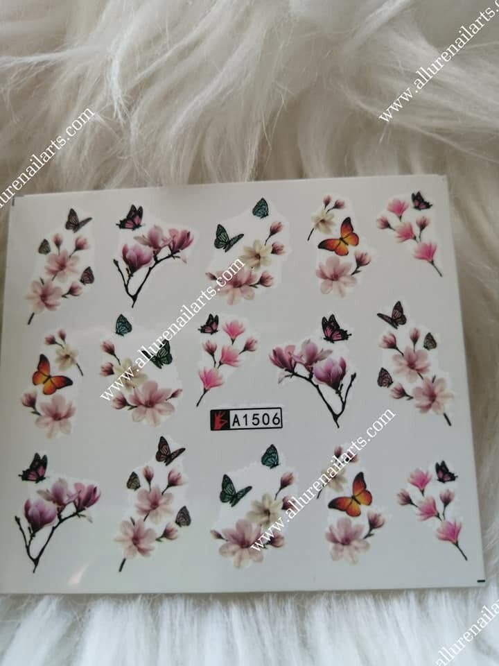 Flower Nail Decal
