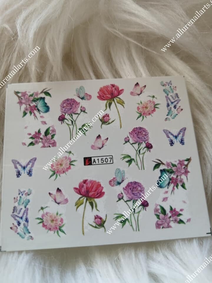 Flower Nail Decal