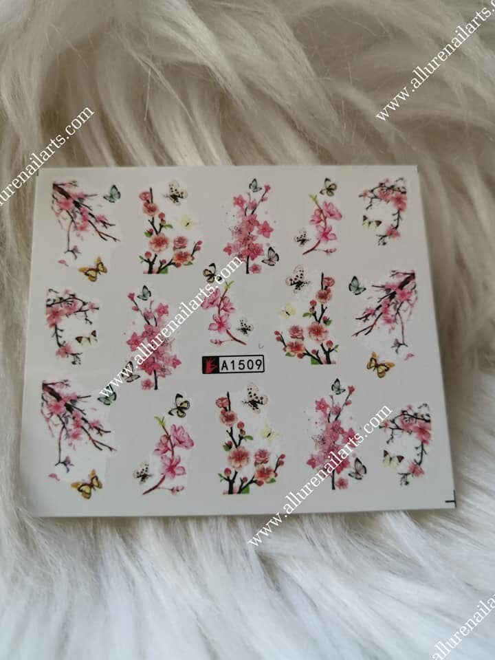 Flower Nail Decal
