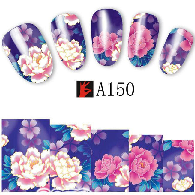 Flower Nail Decal A150