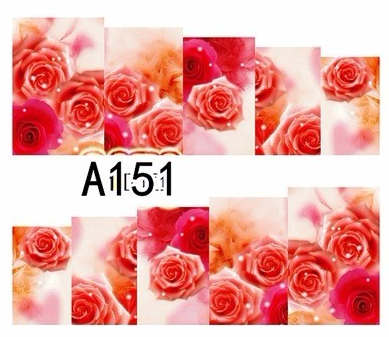 Flower Nail Decal A151