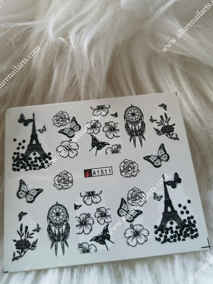 Flower Nail Decal