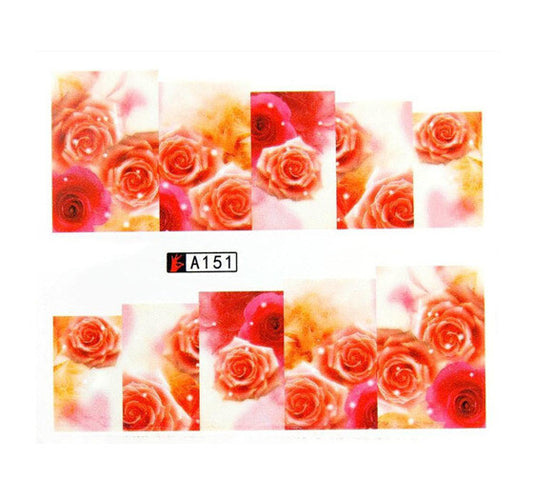 Flower Nail Decal A151