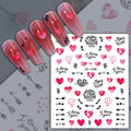 Valentine Heart Nail Sticker