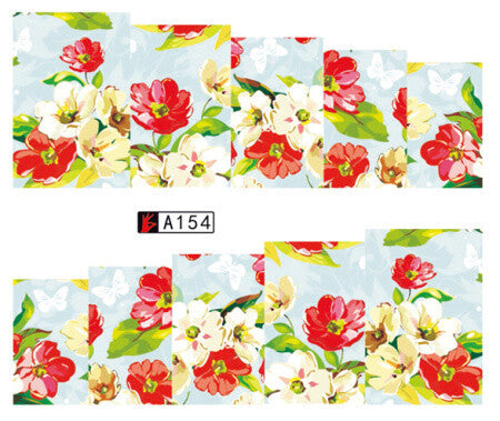 Flower Nail Decal A154