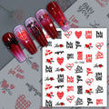Valentine Heart Nail Sticker