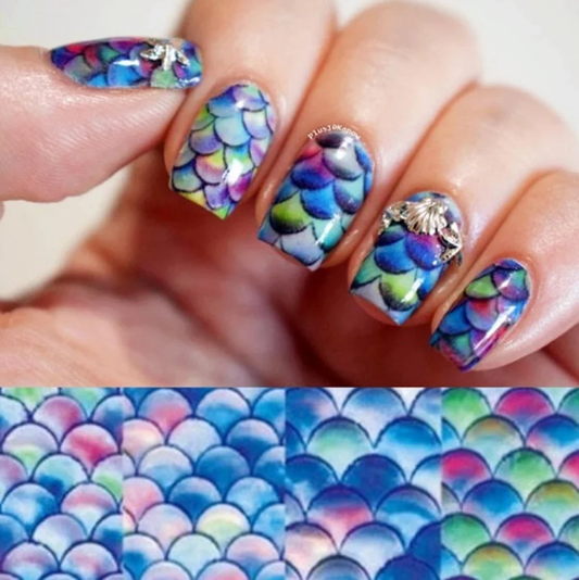 Mermaid Ocean Nail Decal BN159