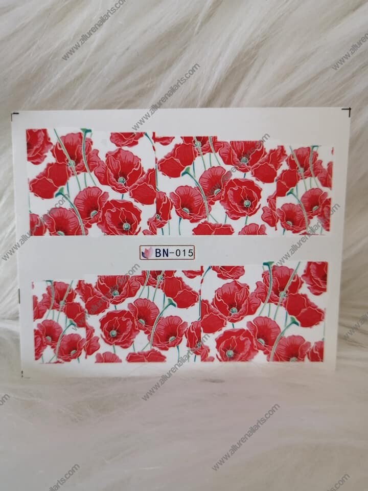 Flower Nail Decal Range BN013-24