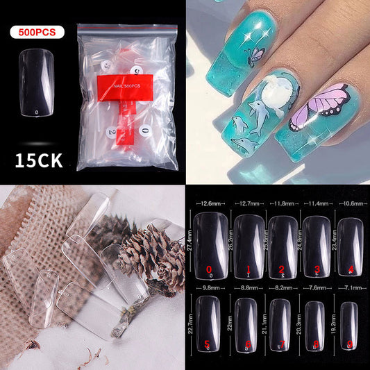 Nail Tips ( 500pcs/Packet ) clear