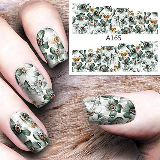 Flower Nail Decal A165