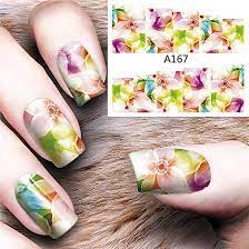 Flower Nail Decal A167