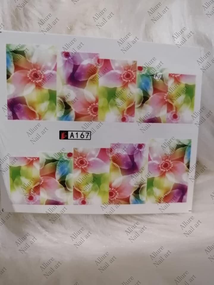 Flower Nail Decal A167