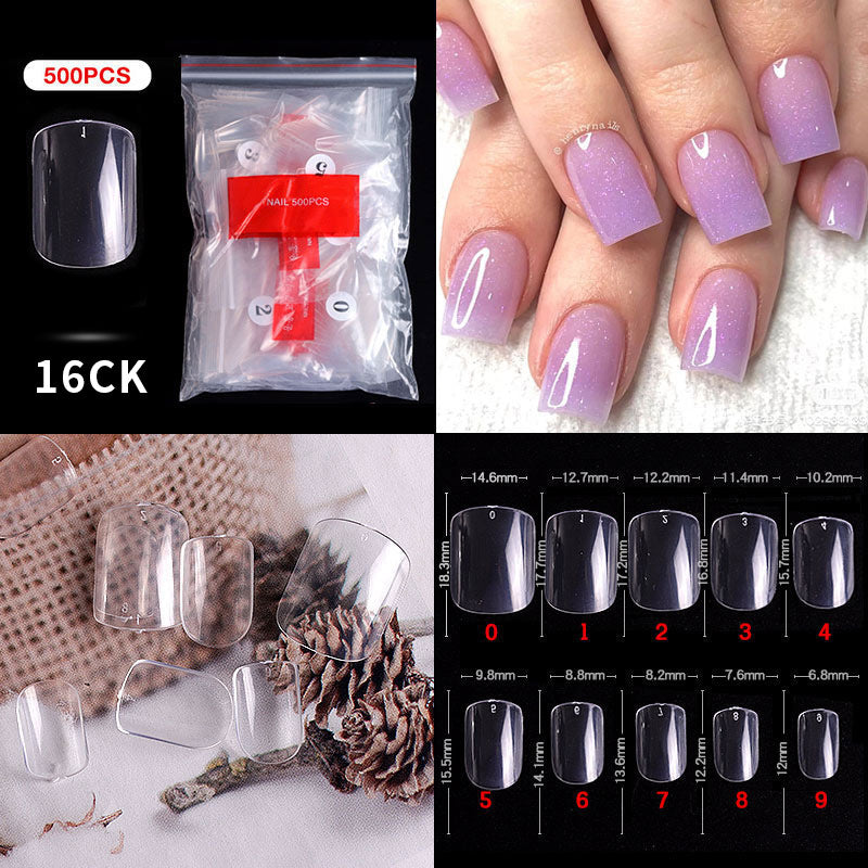 Nail Tips ( 500pcs/Packet ) clear