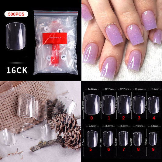 Nail Tips ( 500pcs/Packet ) clear