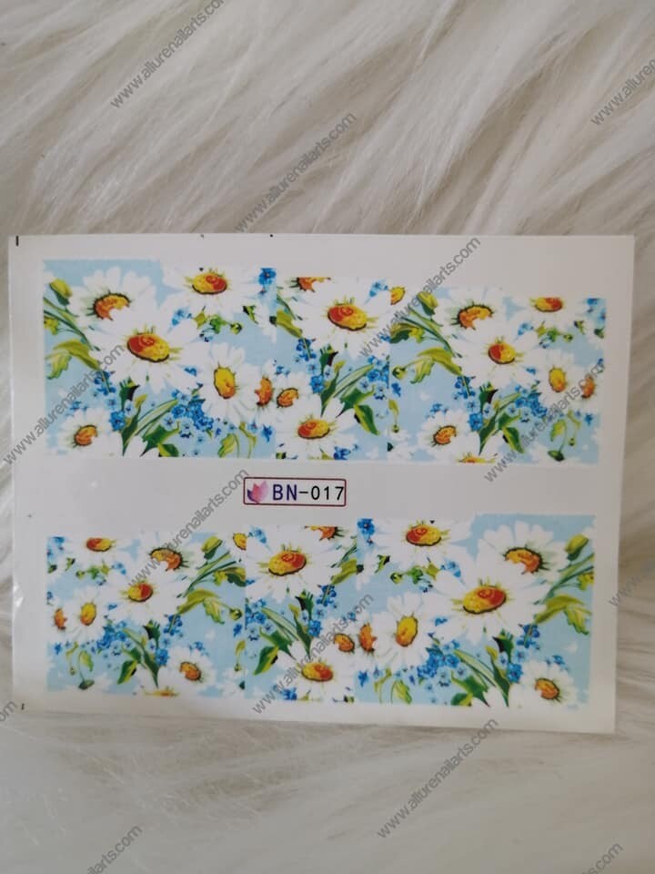 Flower Nail Decal Range BN013-24