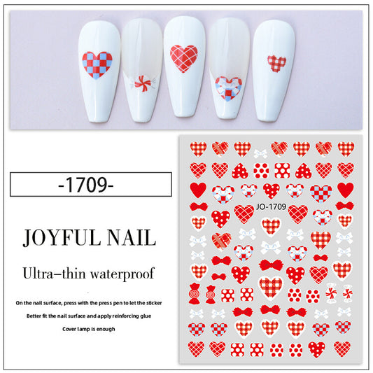 Valentine Heart Nail Sticker