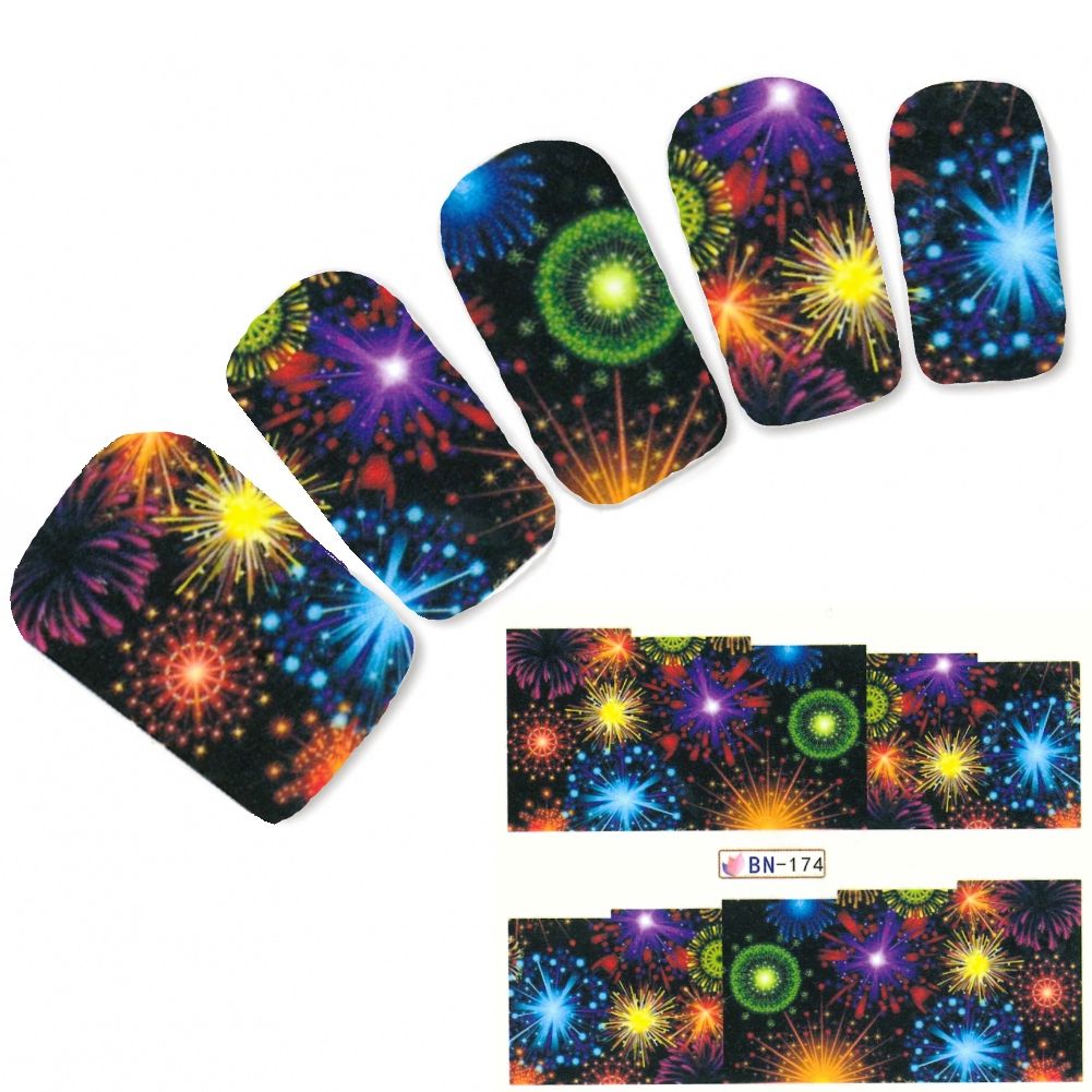 Abstract Geometric Nail Decal BN174