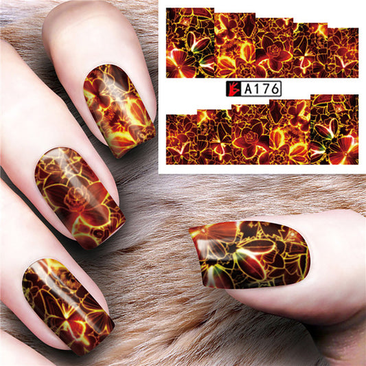 Flower Nail Decal A176