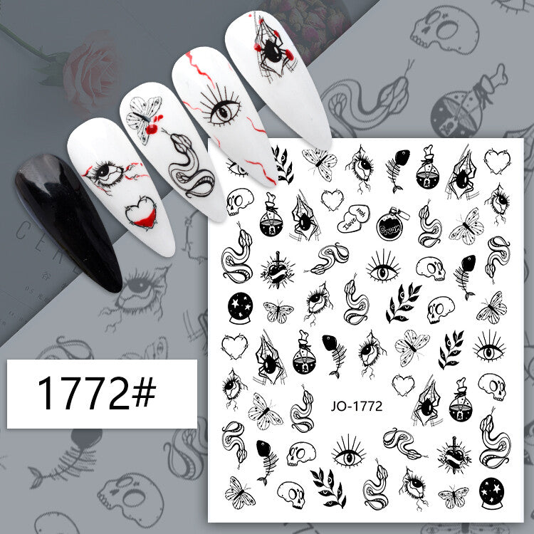 Halloween Nail Art Sticker JQ1772