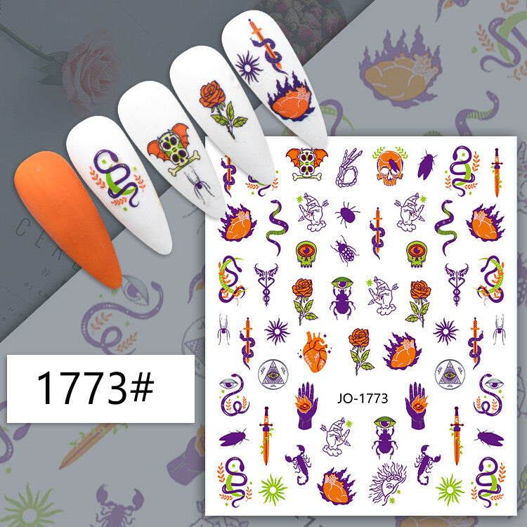 Halloween Nail Art Sticker JQ1773