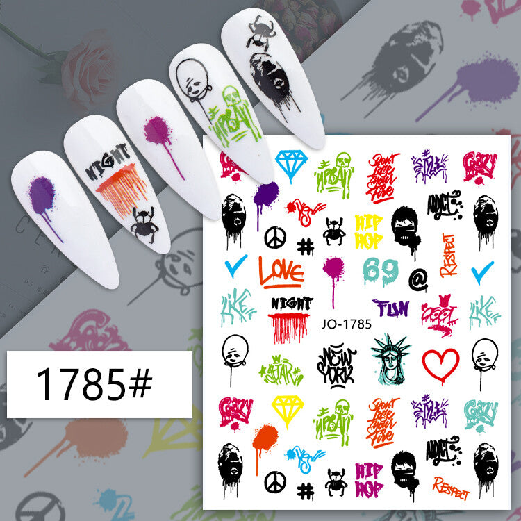 Halloween Nail Art Sticker JQ1785