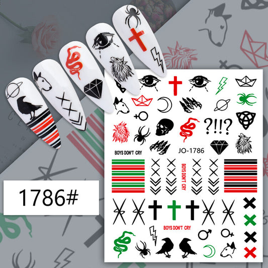 Halloween Nail Art Sticker JQ1786