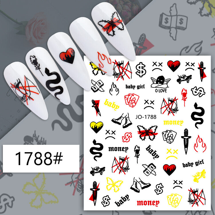 Halloween Nail Art Sticker JQ1788