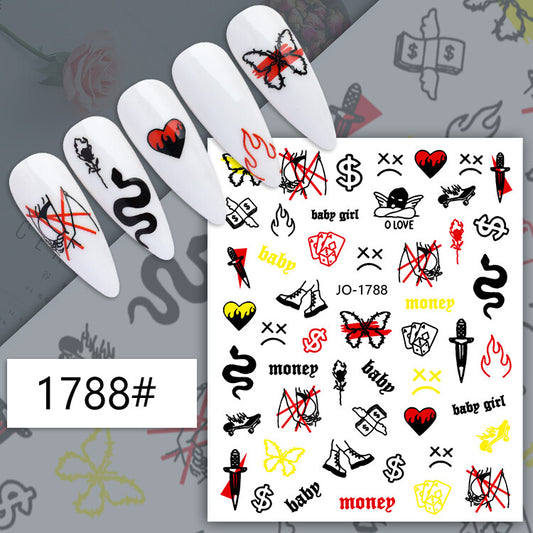 Halloween Nail Art Sticker JQ1788