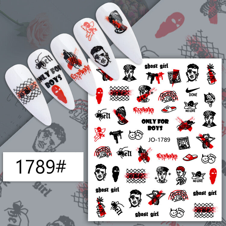 Halloween Nail Art Sticker JQ1789