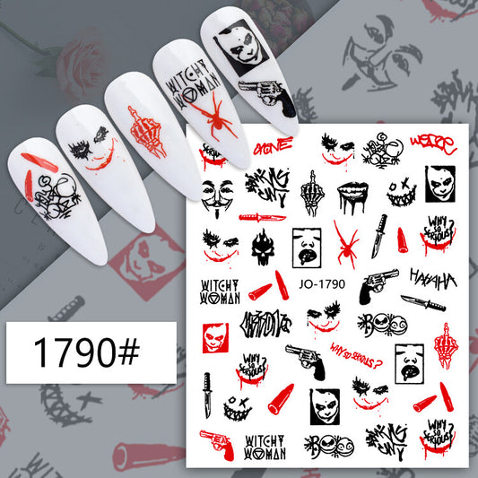 Halloween Nail Art Sticker JQ1790