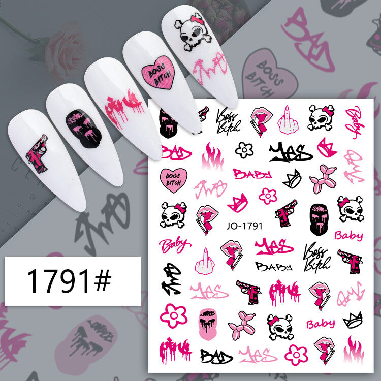 Halloween Nail Art Sticker JQ1791