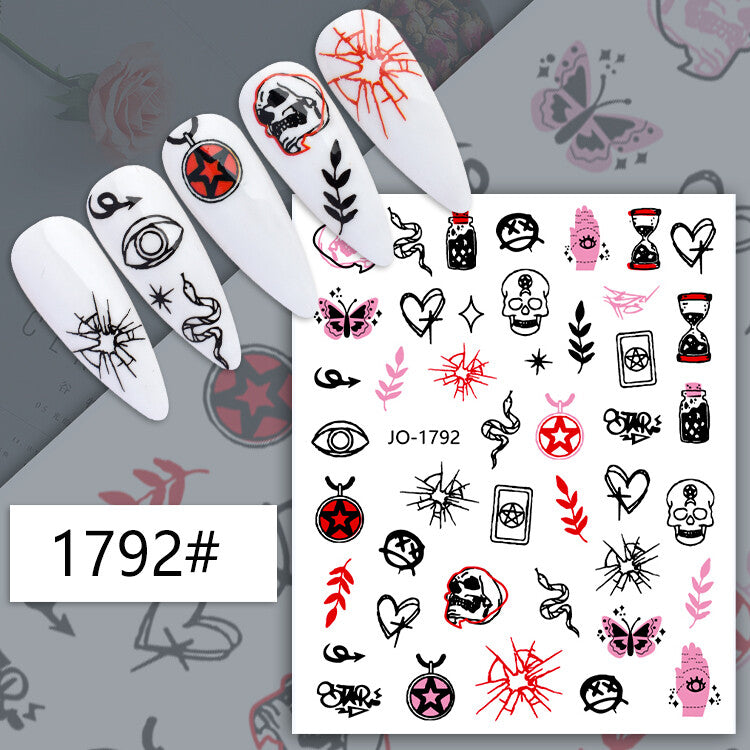 Halloween Nail Art Sticker JQ1792