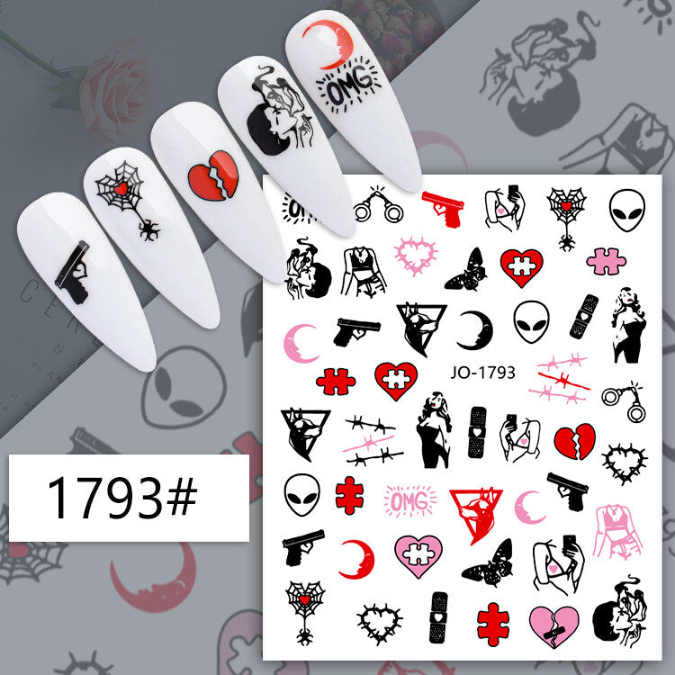 Halloween Nail Art Sticker JQ1793