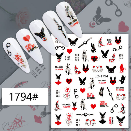 Valentine Heart Nail Sticker