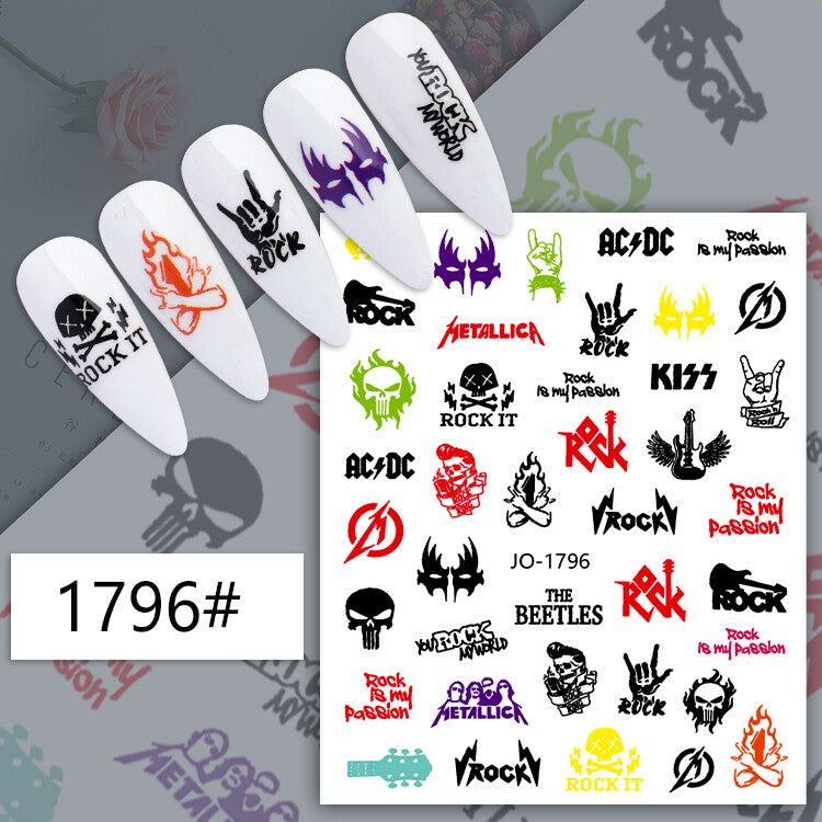 Halloween Nail Art Sticker JQ1796