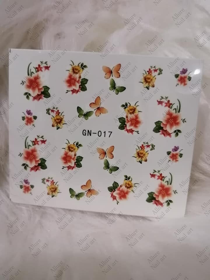 Floral Nail art decal