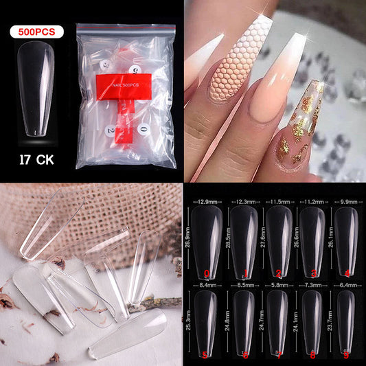 Nail Tips ( 500pcs/Packet ) clear