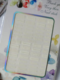 Glow in the Dark Fashion Design Brand Text Nail Sticker D017YG