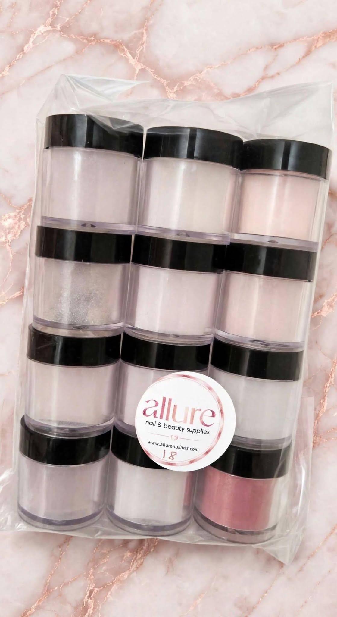 Allure 12pc Acrylic Powder Set No 18