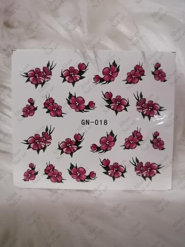 Floral Nail art decal