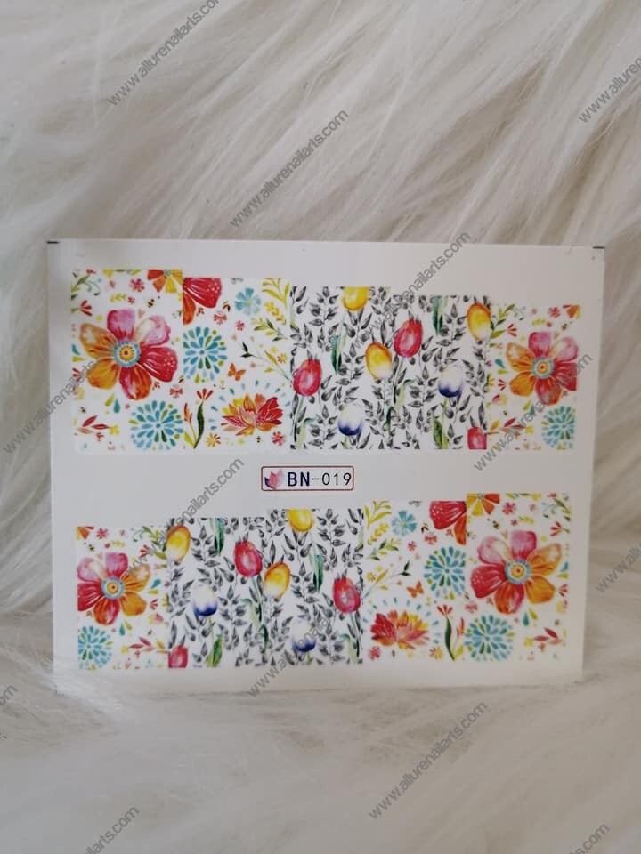 Flower Nail Decal Range BN013-24
