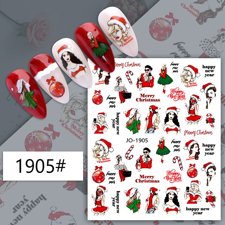Christmas Nail Art Sticker JQ1905