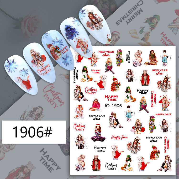 Christmas Nail Art Sticker JQ1906