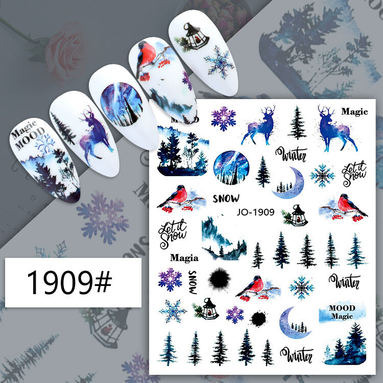 Christmas Nail Art Sticker JQ1909